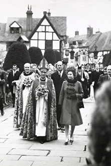 Queen Elizabeth II visit to Tewkesbury Abbey
