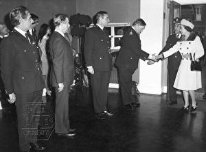 Images Dated 31st May 1975: Queen Elizabeth II visits LFB Headquarters, Lambeth