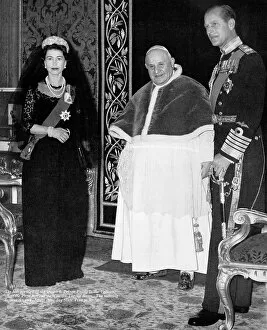 Vatican Collection: Queen Elizabeth II visits the Vatican