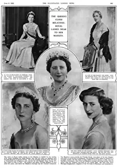 Relatives Prints: Queen Elizabeth IIs close relatives