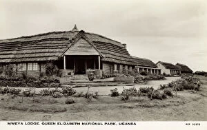 Huts Collection: Queen Elizabeth National Park, Uganda, East Africa