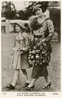 Images Dated 2nd September 2019: Queen Elizabeth and Princess Elizabeth