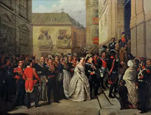 Queen Isabella II and husband visit Maundy Thursday Monument