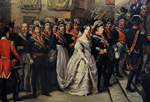Queen Isabella II and husband visit Maundy Thursday Monument