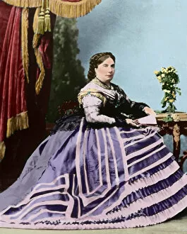 Bourbon Gallery: Queen Isabella II of Spain (1830-1904). Colored