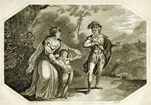 Protection Collection: Queen Margaret with son and robber