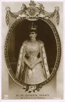 Majesty Prints: Queen Mary in her coronation robes