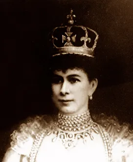 Queen Mary in Coronation Robes