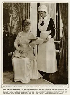 Queen Mary and her only daughter Princess Mary