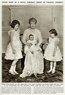 Infant Collection: Queen Mary with grandchildren