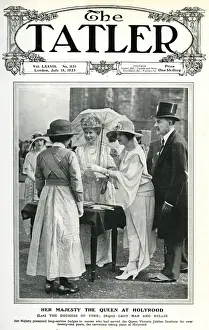 Queen Mary at Holyrood - presenting service badges