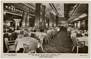 Queen Mary Ocean Liner, cabin restaurant