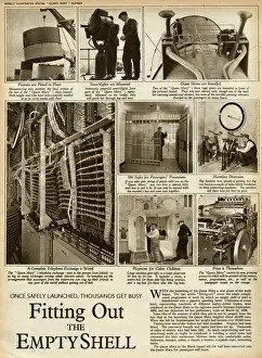 Queen Mary Ocean Liner, being fitted out