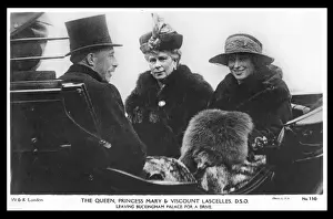 Queen Mary, Princess Mary and Viscount Lascelles