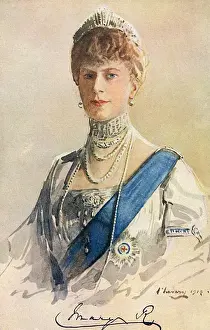 Choker Prints: Queen Mary by Sir John Lavery