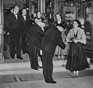 Feb18 Gallery: The Queen & Princess Margaret attending Guys and Dolls