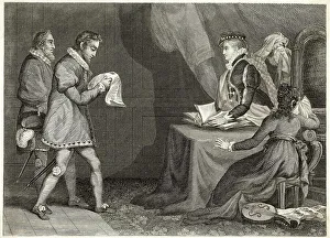 1587 Prints: QUEEN OF SCOTS WARRANT