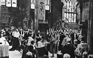 The Queen in the Scottish National Service in St. Giles Cath