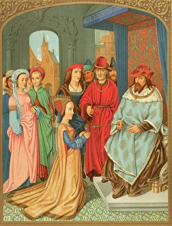 Courtier Prints: The Queen of Sheba before Solomon. 19th-century