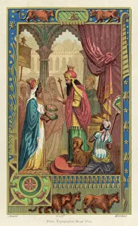 Queen of Sheba visiting King Solomon