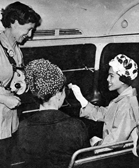 Thailand Prints: Queen Sirikit of Thailand on a London Bus