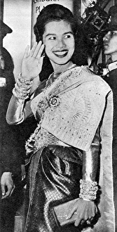 Images Dated 9th May 2016: Queen Sirikit of Thailand at the Thai Embassy
