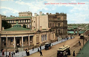 Intelligence Prints: Queen Street and Treasury Buildings, Brisbane, Australia