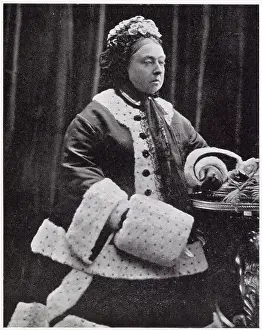 Queen VIctoria (1819 - 1901), Queen of the United Kingdom of Great Britain and Ireland from 20 June 1837 until her death in 1901. Photograph taken on Thanksgiving Day. Date: 27th February 1872