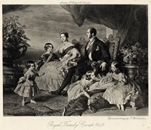 Helena Gallery: Queen Victoria with Albert and five children