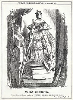 Tenniel Collection: Queen Victoria Cartoon as Hermione