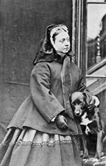1867 Gallery: Queen Victoria with her dog, Sharp