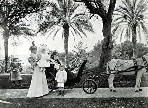 Abroad Collection: Queen Victoria at Edward Cazalets Villa - South of France