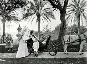 Abroad Collection: Queen Victoria at Edward Cazalets Villa - South of France