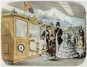 Maiden Prints: Queen Victoria and family entrain for Scotland