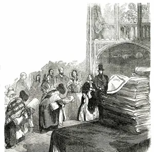 Merry Collection: Queen Victoria giving away New Year's Gifts