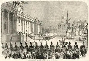 Inaugural Prints: Queen Victoria leaving Leeds Town Hall