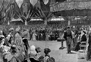 Queen Victoria opening the Imperial Institute, 1893