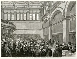 Sep17 Prints: Queen Victoria opens new building of London University