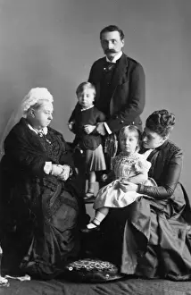 Julia Prints: Queen Victoria photographed with the Battenbergs