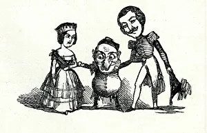Punchs Prints: Queen Victoria and Prince Albert with Mr Punch