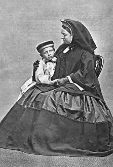 1860 Collection: Queen Victoria and Prince Wilhelm of Prussia