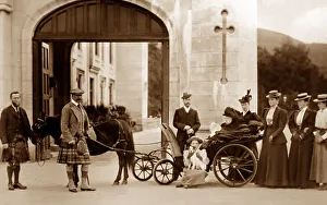 Queen Victoria and Royal party at Balmoral Castle, Scotland