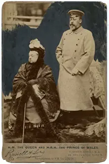 Queen Victoria with her son Prince of Wales