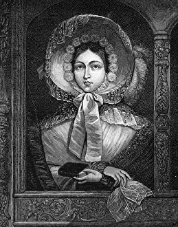 Images Dated 20th November 2004: Queen Victoria in St. Georges Chapel, Windsor, 1846