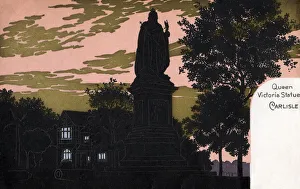 Images Dated 13th April 2022: Queen Victoria Statue, Carlisle, Cumbria Date: 1910