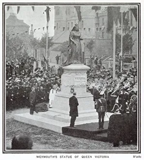 Memorials Prints: Queen Victoria Statue, Unveiled, Weymouth 1902