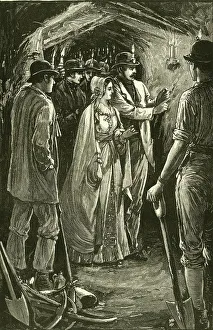 Queen Victoria visiting a Cornish iron mine
