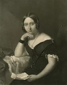 Images Dated 30th April 2018: Queen Victoria as a young woman