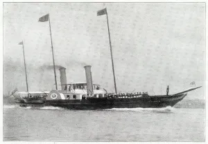 Brought Prints: Queen Victoria's body was brought across the Solent to Portsmouth on board the Royal Yacht Alberta