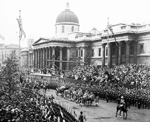 Victorias Prints: Queen Victoria's Diamond Jubilee procession, Trafalgar
